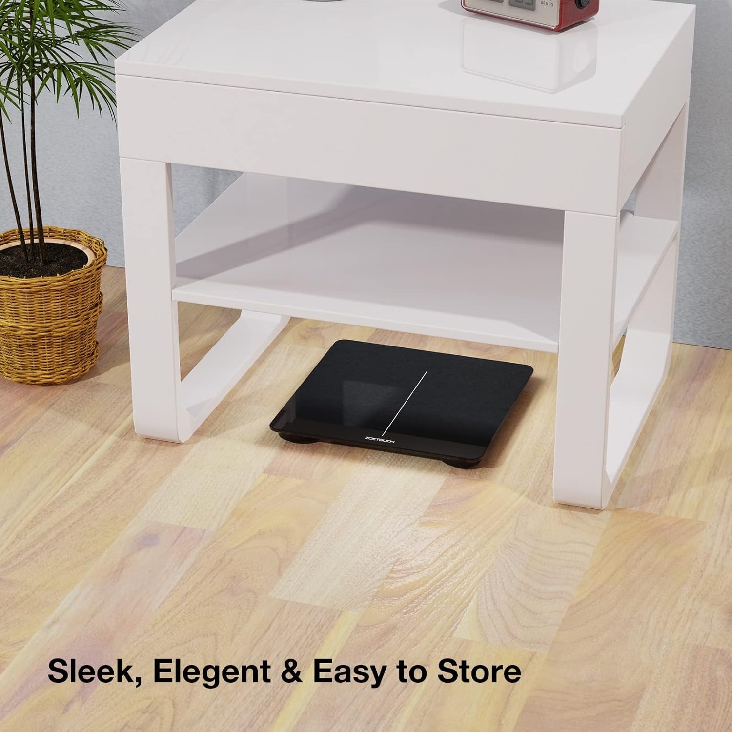 ZOETOUCH Bluetooth BMI Weighing Scale, Body Weight Scale, Smart Digital Bathroom Scales, 400 Lbs, Body Tape Measure and Batteries Included