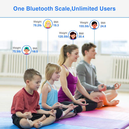 ZOETOUCH Bluetooth BMI Weighing Scale, Body Weight Scale, Smart Digital Bathroom Scales, 400 Lbs, Body Tape Measure and Batteries Included
